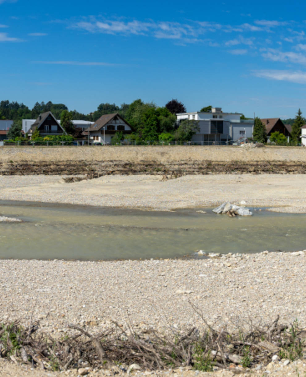 Renaturierter Abschnitt an der Emme